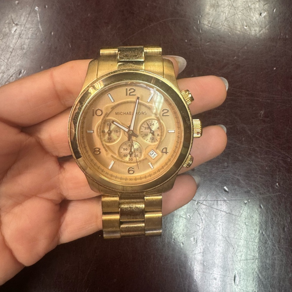 Michael Kors rose Gold-Tone Chronograph Watch